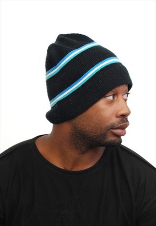 VINTAGE STRIPEY SKI BEANIE