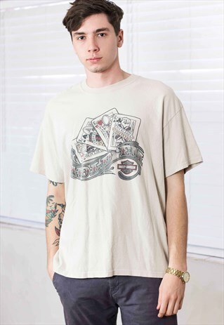 VINTAGE HARLEY DAVIDSON T-SHIRT LOGO 90S XL 8.7