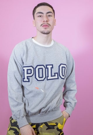 VINTAGE RALPH LAUREN SPELL OUT SWEATSHIRT