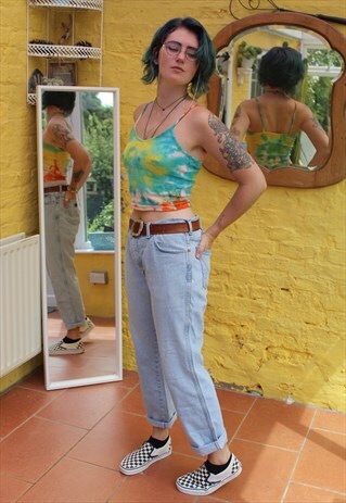 VINTAGE FADED DENIM BOYFRIEND JEANS SIZE 12 14 36" WAIST
