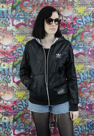 VINTAGE 90S ADIDAS UNISEX TRACK JACKET. WINDBREAKER FESTIVAL
