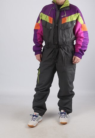 VINTAGE EVF FULL SKI SUIT SNOW XL 44 - 46" (9DM)