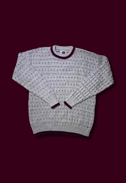 vintage grey knitted jumper