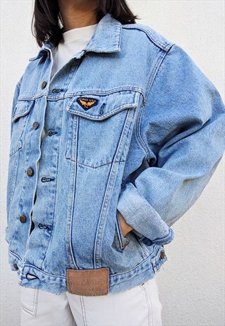VINTAGE AVIREX OVERSIZED JEANS DENIM JACKET