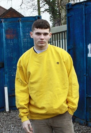 VINTAGE YELLOW CHAMPION SWEATSHIRT
