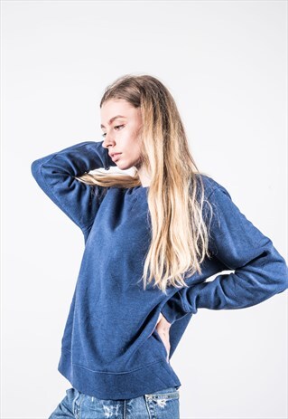 VINTAGE 1990S NAVY BLUE SWEATER
