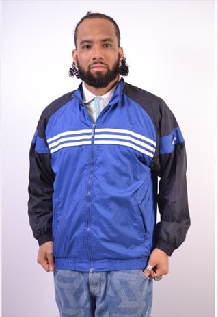 VINTAGE ADIDAS TRACKSUIT TOP JACKET BLUE