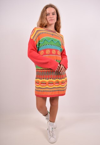 VINTAGE UNITED COLORS OF BENETTON JUMPER SWEATER MULTI