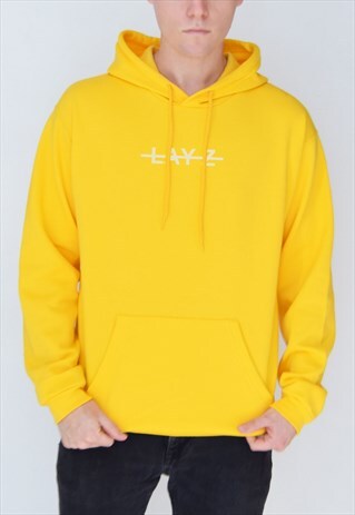 YELLOW LAY-Z (WHITE) HOODIE