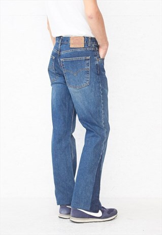 VINTAGE RETRO BLUE LEVI'S 525 04 FIT DENIM JEANS