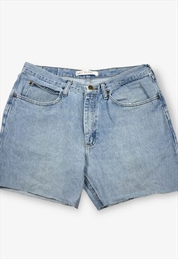 Vintage LEE Cut Off Denim Shorts Light Blue W36 BV18252