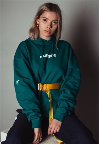 TEAL WAVY HOODIE