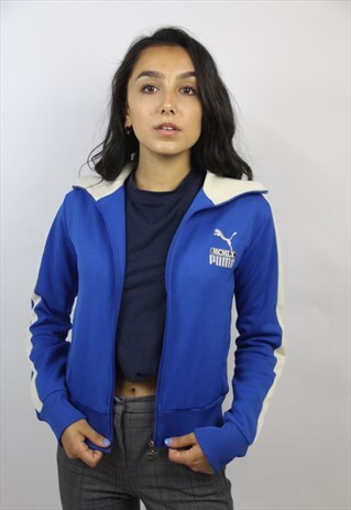 VINTAGE PUMA 90'S BLUE SPORTS JACKET
