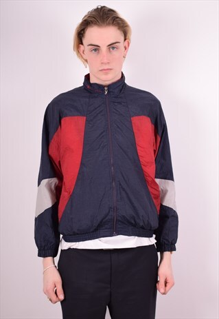 CHAMPION MENS VINTAGE TRACKSUIT TOP JACKET LARGE MULTI 90S