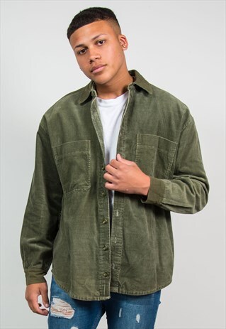 VINTAGE CHUNKY CORD SHIRT THICK WARM