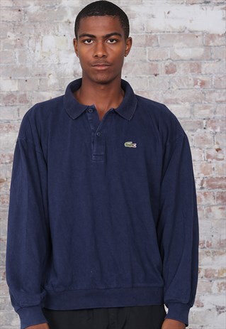 VINTAGE LACOSTE LOGO RUGBY BLUE