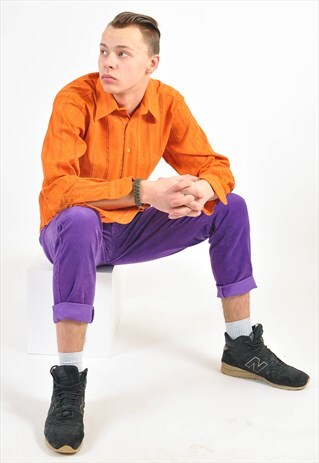 VINTAGE 90'S ORANGE SHIRT