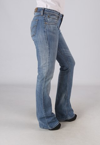 VINTAGE LEVIS 572 BOOTCUT FLARE JEANS UK 10 (DL1G)