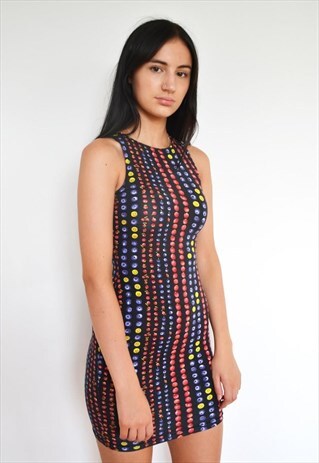 VINTAGE VERSACE FRUIT BERRY DRESS