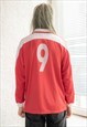 VINTAGE 80'S RED/WHITE ADIDAS FOOTBALL TOP