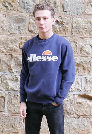 ELLESSE SWEATSHIRT RETRO NAVY