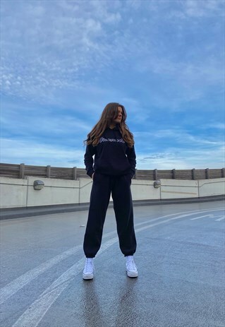 BLACK DIAMANTE HOODIE