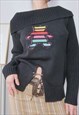 VINTAGE Y2K TURTLENECK TEDDY BEAR JUMPER