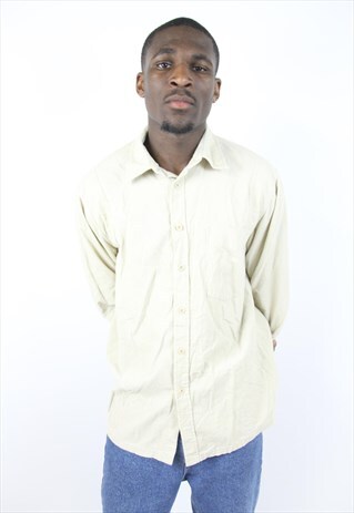 VINTAGE WRANGLER CORD CREAM SHIRT
