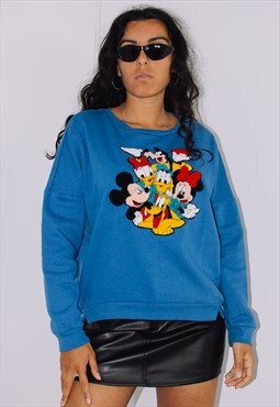 Vintage Y2K Disney Cartoon Embroidered Sweatshirt