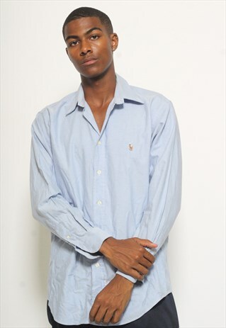 VINTAGE RALPH LAUREN SHIRT BLUE
