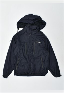 Vintage 90's Fila Rain Jacket Black