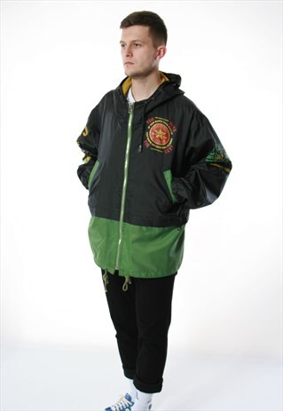 90S VINTAGE CONVERSE ALL STAR RAINPROOF HOODED JACKET 13355
