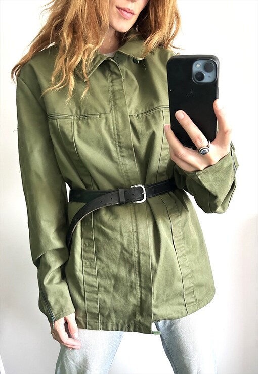 Milk It Vintage Oversized Camo Shirt Jacket With Jungle Snake, $65, Asos