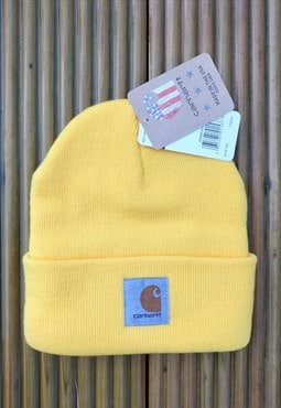 New Wool Carhartt Lemon Logo Beanie Hat