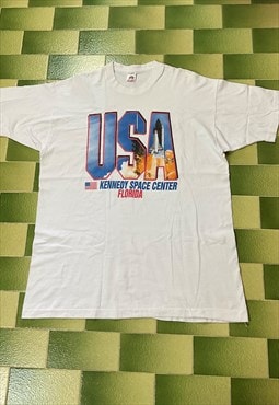Vintage 90s USA Kennedy Space Center Florida T-Shirt NASA