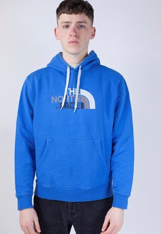 VINTAGE 90S THE NORTH FACE BLUE HOODIE