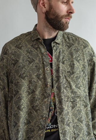 VINTAGE 80S FUNKY PATTERN FESTIVAL SHIRT