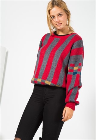VINTAGE 80S KNIT JUMPER / S0047