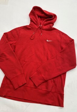 Vintage 90s Nike Red Embroidered Hoodie