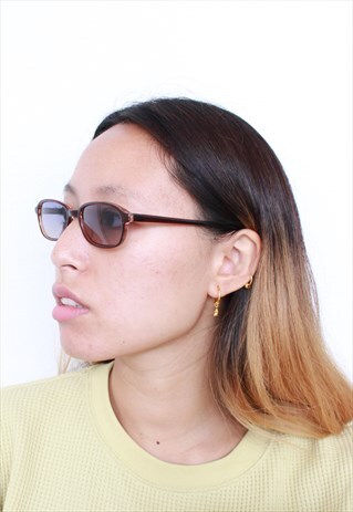 VINTAGE BROWN 90S FRAME STYLE SUNGLASSES