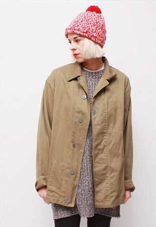 VINTAGE 90' CLASSIC DARK GREEN UNISEX JACKET