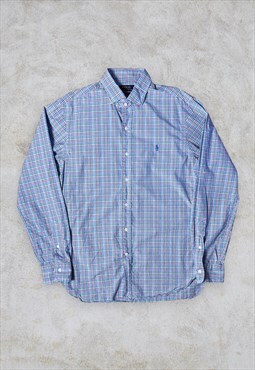 Vintage Polo Ralph Lauren Check Shirt Long Sleeve Large