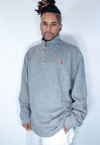 RALPH LAUREN 1/4 ZIP SWEATSHIRT
