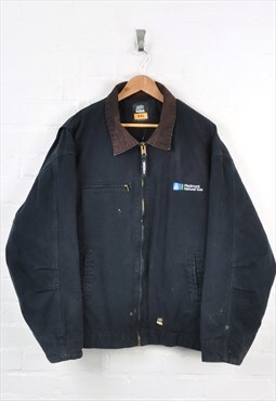 Vintage Workwear Detroit Jacket Fleece Insulated Black XXL