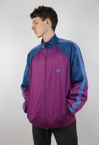 VINTAGE ARENA PINK 90S SPORTS JACKET