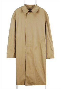 Vintage 90's London Fog Trench Coat Long Button Up Brown