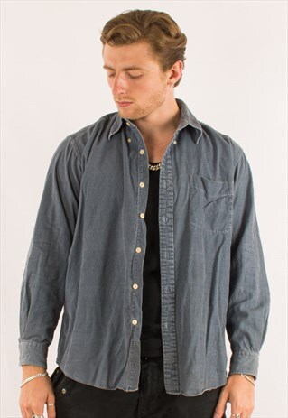 VINTAGE 90S BLUE CORDUORY SHIRT