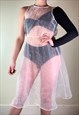Vintage Y2K Organza White Dress