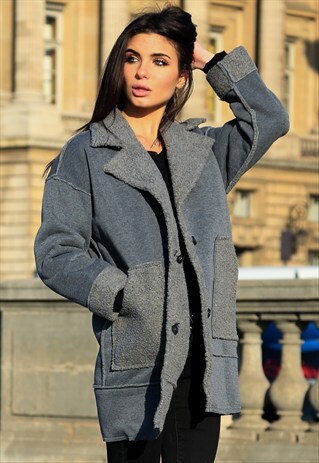 FAUX SHEARLING JACKET