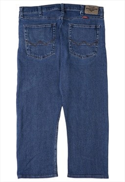 Vintage Wrangler Slim Straight 3/4 Blue Jeans Mens